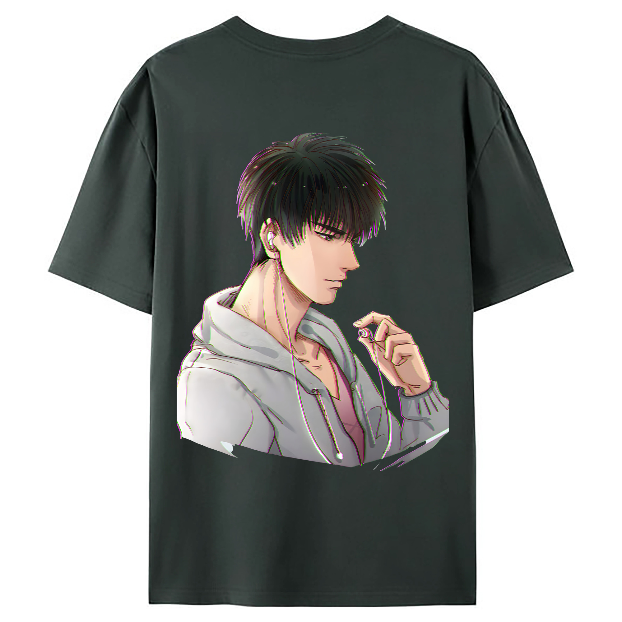 （画像用） SLAM DUNK／スラムダンク 綿100％ メンズ半袖Tシャツ（バックプリント） 通気性